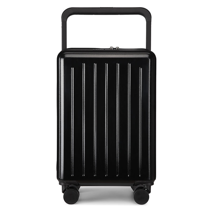 Luggage suitcase with a wide handle