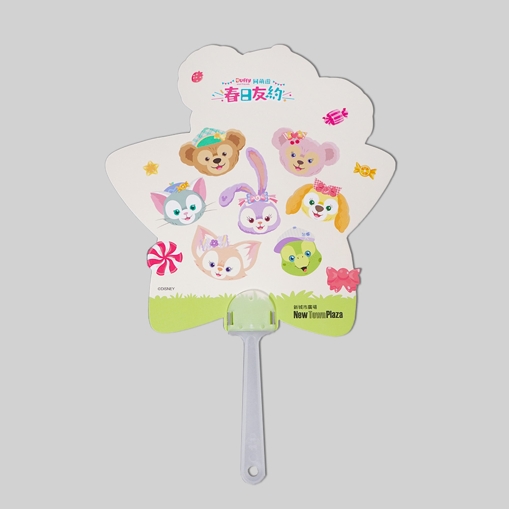 Paper Fan with handle (By"Duffy & Friends")