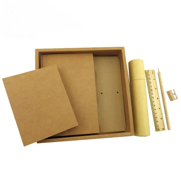 棕色牛皮紙文具套裝