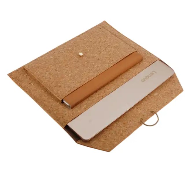 Eco-friendly Cork Laptop Pouch