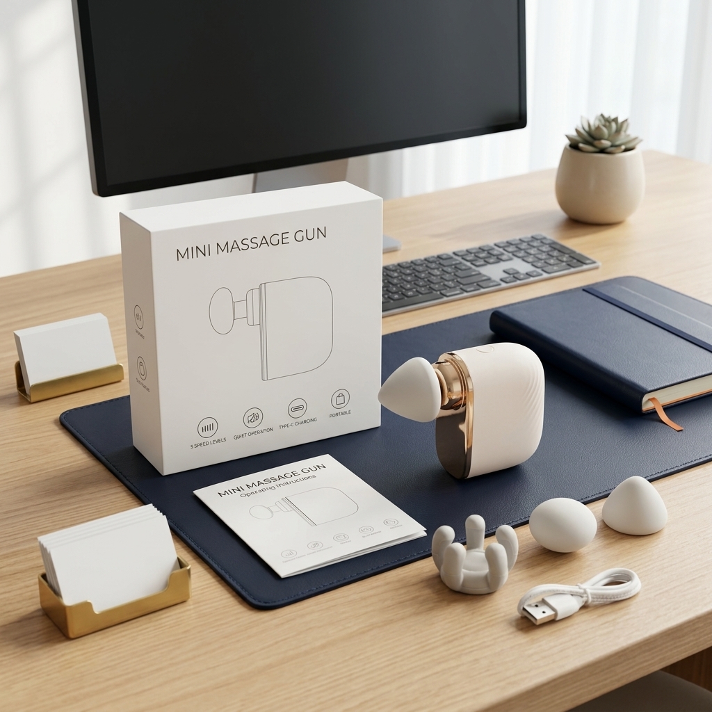 Portable Mini Massage Gun (Custom Branding)