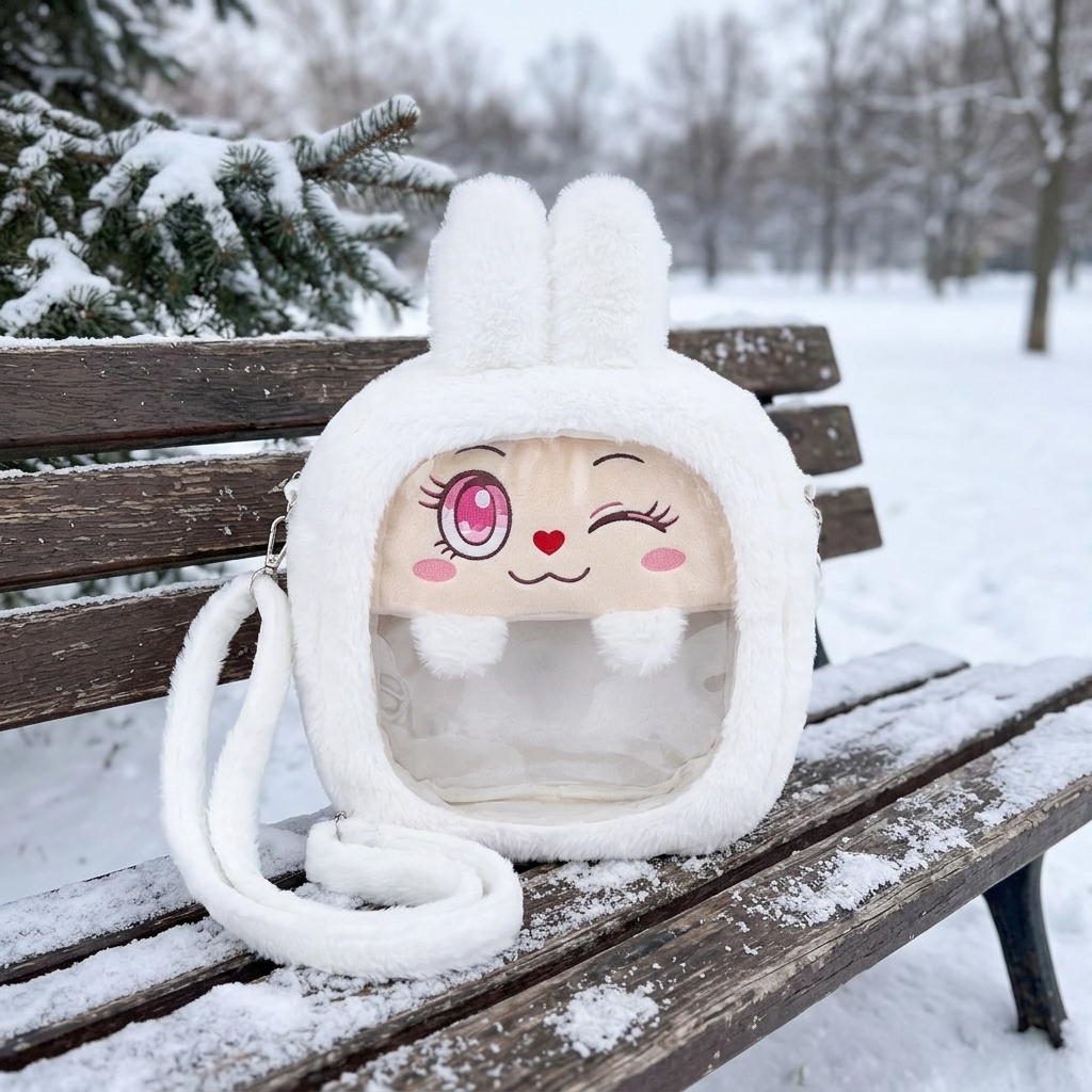 Custom Cartoon Plush Shoulder Bag & Mini Backpack with PP Cotton Filling