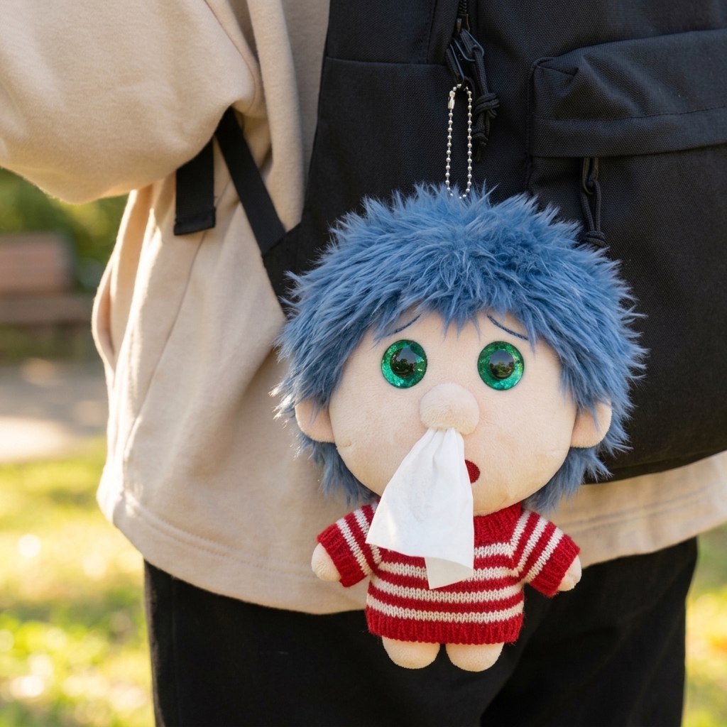 Custom Cartoon Plush Tissue Box Holder Doll with PP Cotton Filling