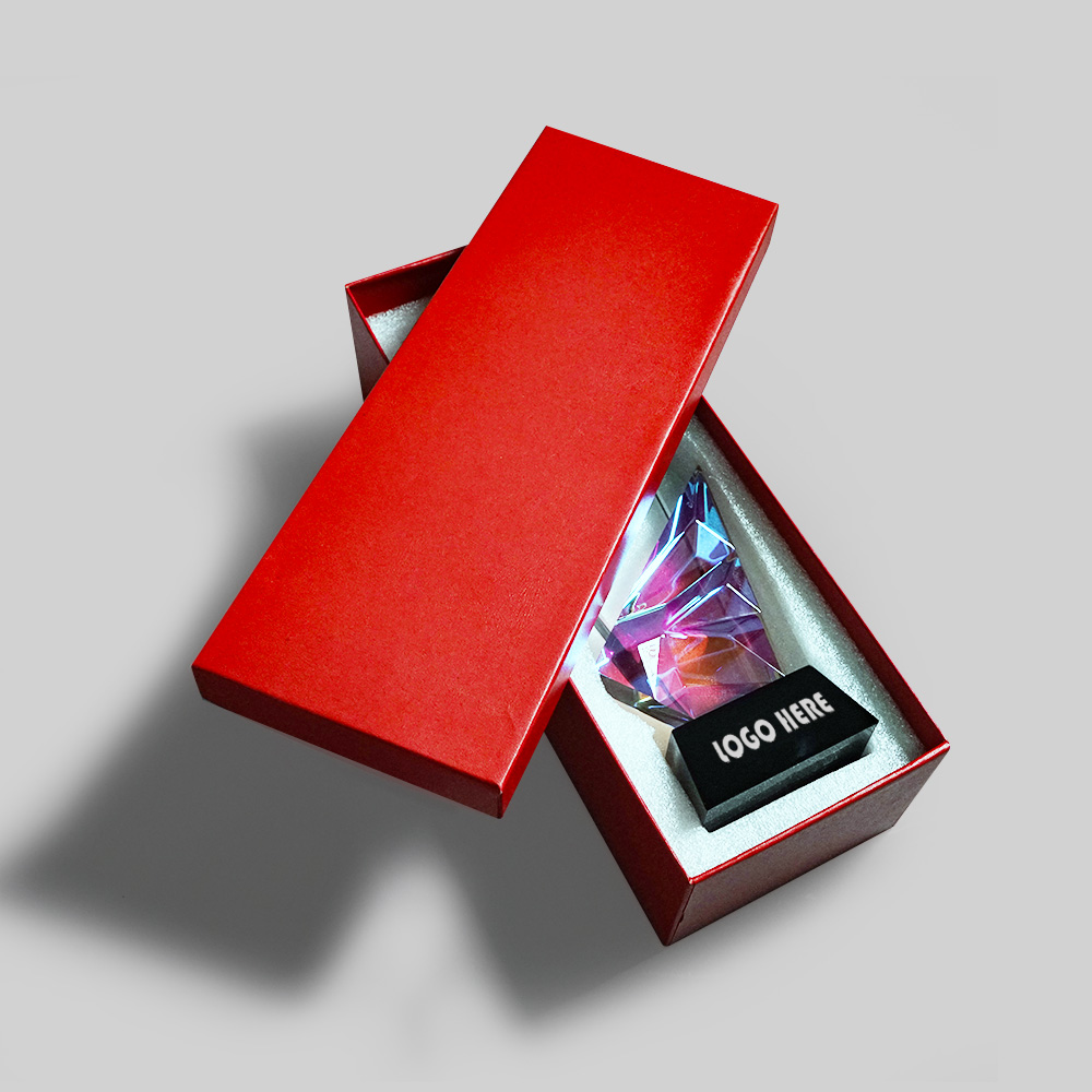 幻彩變色水晶獎座