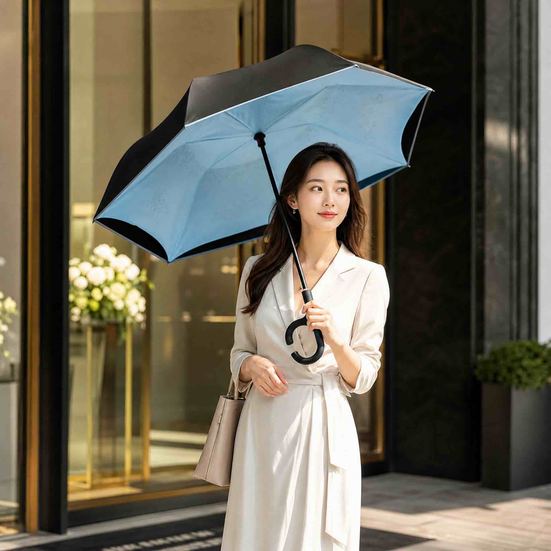 高級反向雨傘：高端宴會與婚禮禮品案例