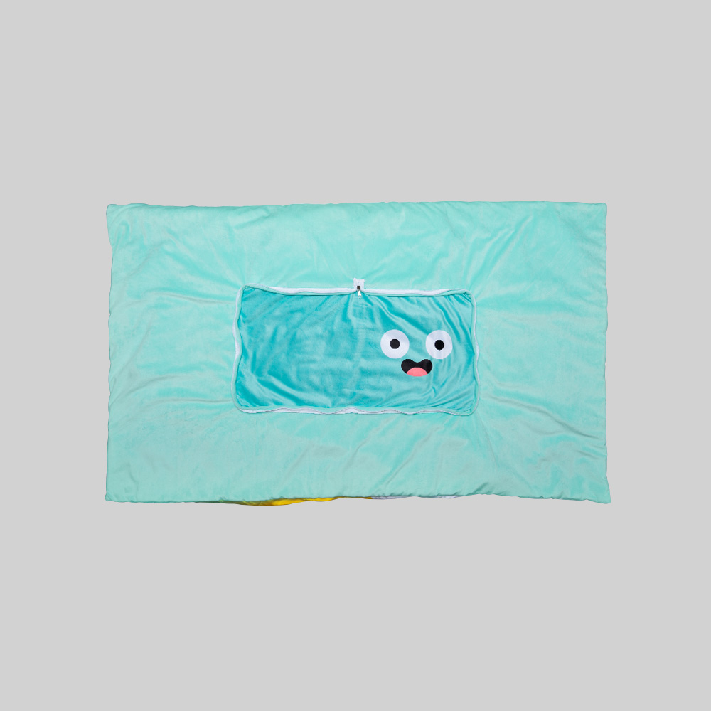 ZA Bank Zappy & Alfie 2-in-1 Cushion with Blanket (Mascot Collection)