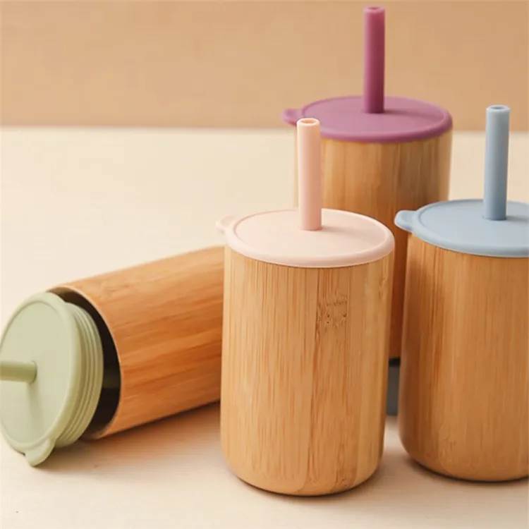 Bamboo Cup with Straw