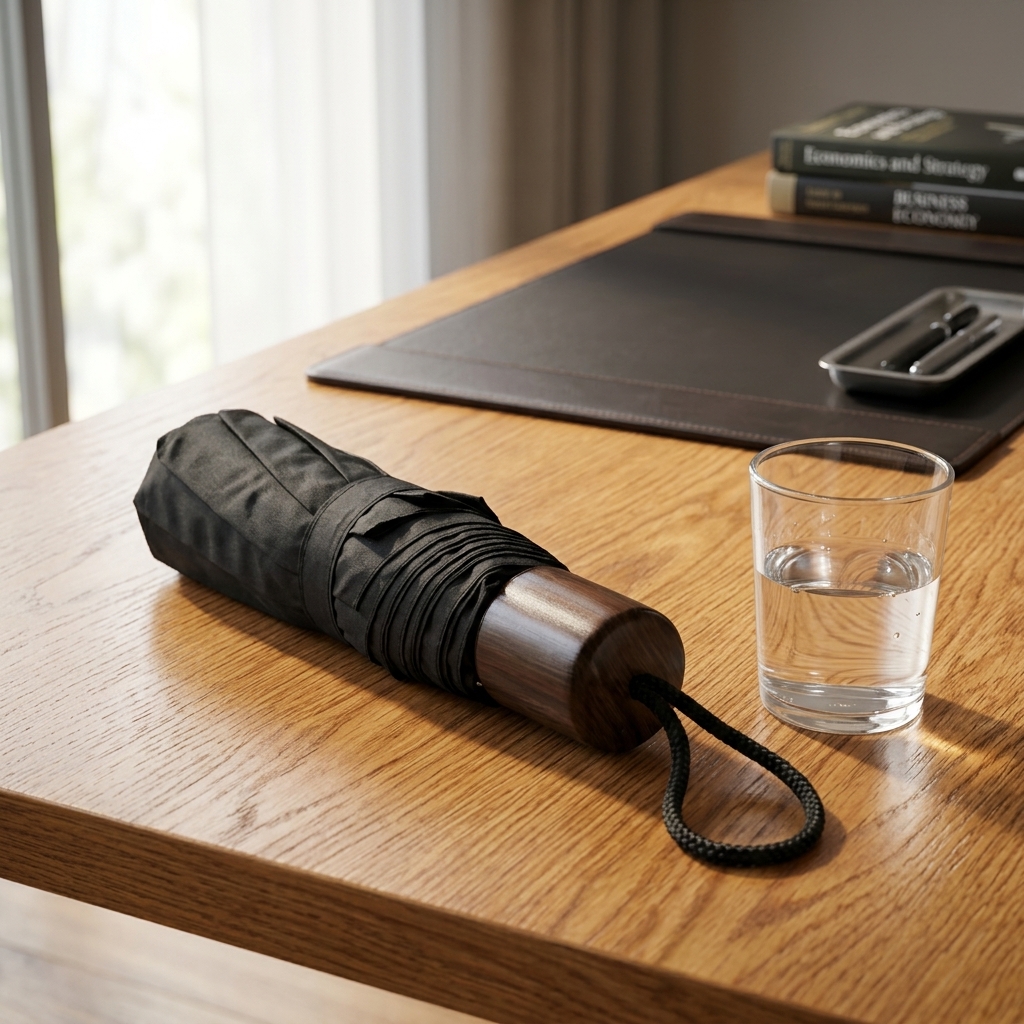 Mox Bank Minimalist Foldable Umbrella | FinTech Brand Engagement Asset