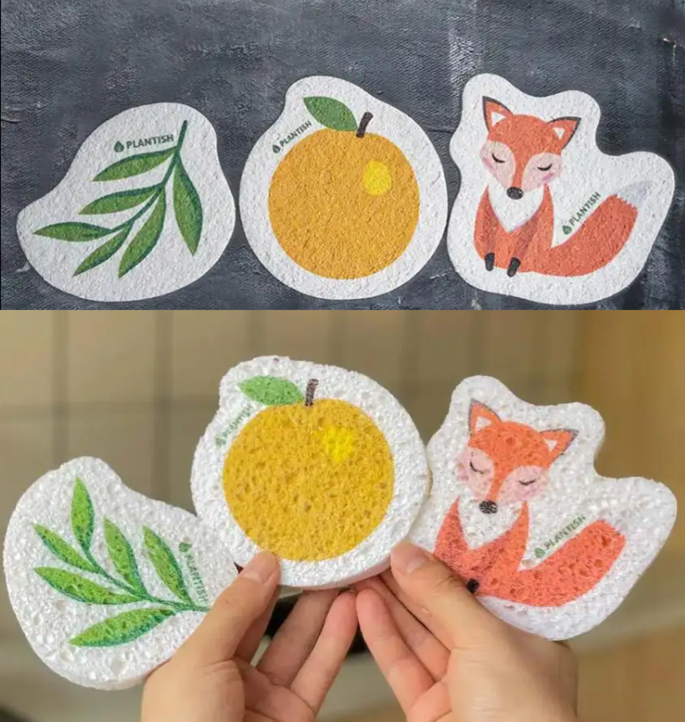 Compressed Wood Pulp Cotton Cleaning Sponge (Household)