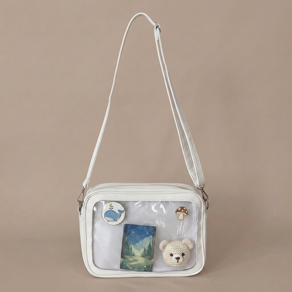 客製化多色 PU 痛袋斜背袋（附展示內袋）