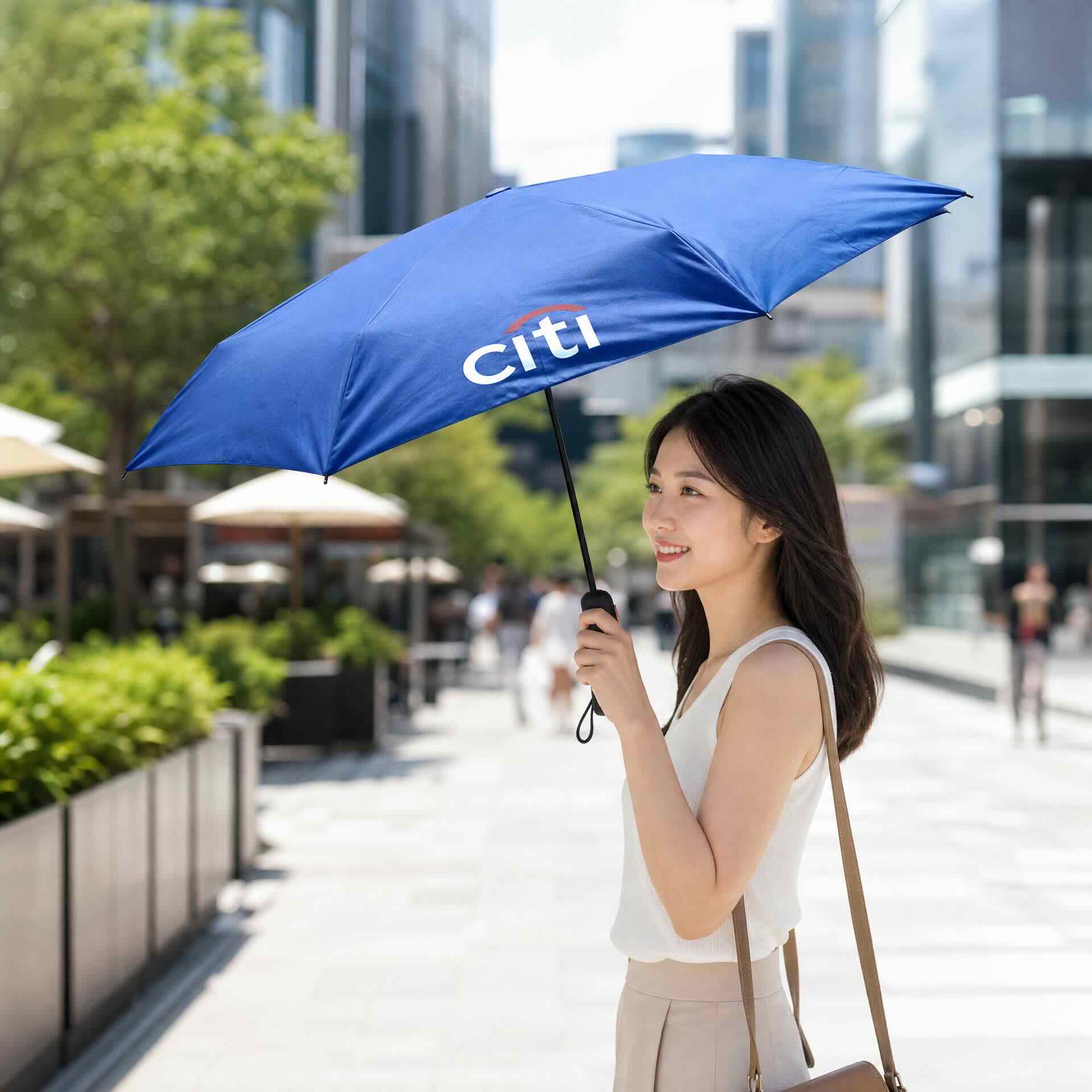 自動開合摺合雨傘訂製｜花旗銀行案例