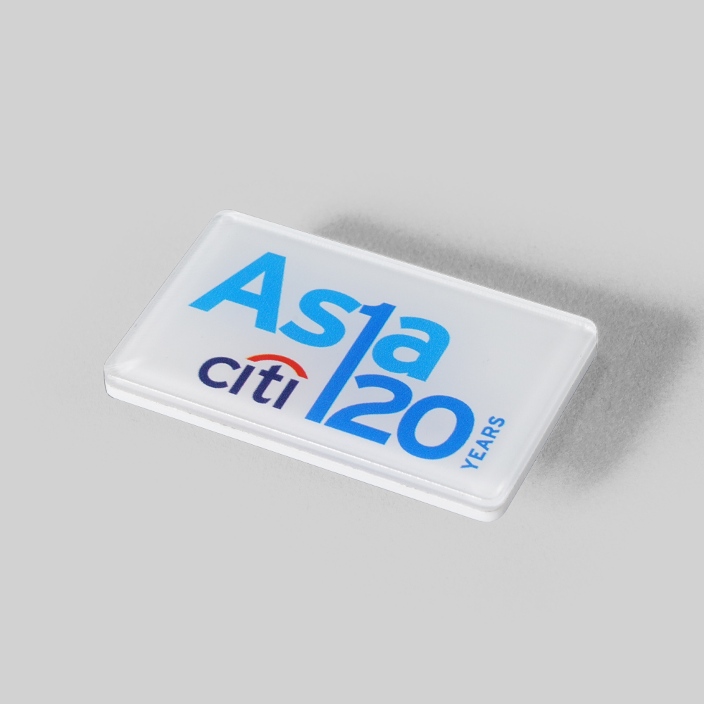 Acrylic badge