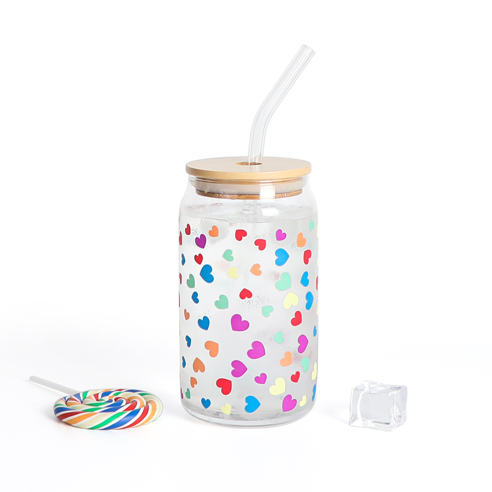 Sublimation Reusable Cold Glass Color Changing Cup