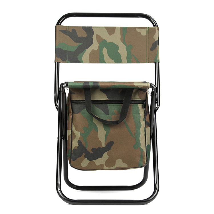 Foldable chair with cooler bag