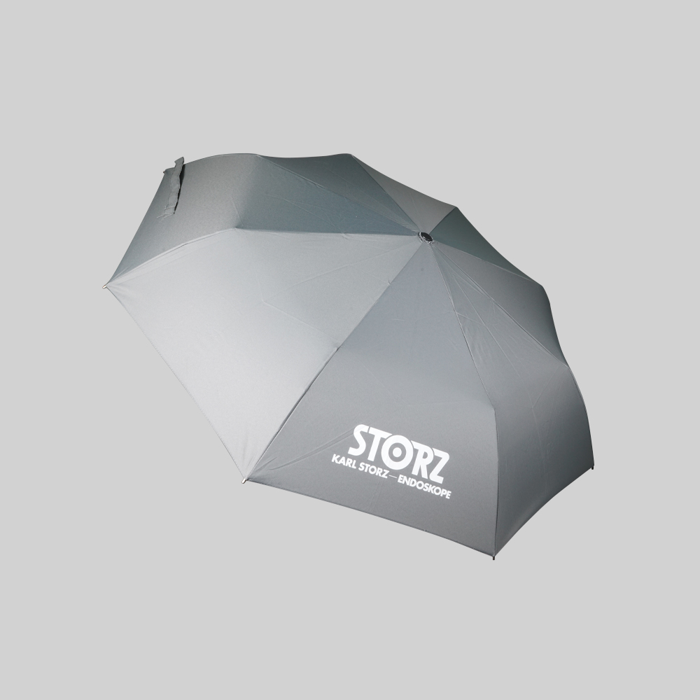 3 Folding manual open umbrella with zipper pouch