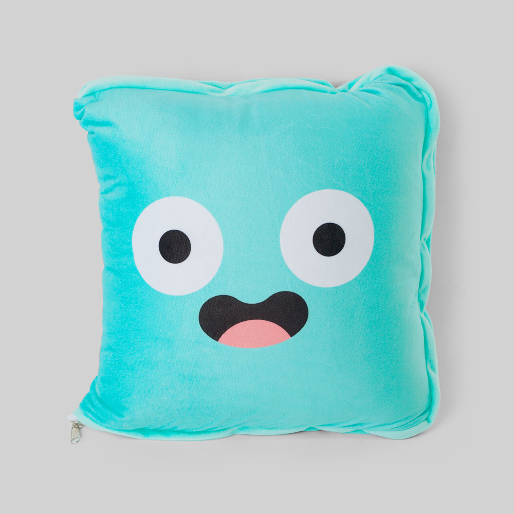 ZA Bank Zappy & Alfie 2-in-1 Cushion with Blanket (Mascot Collection)