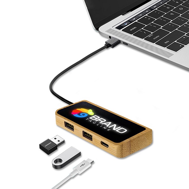 3 in 1竹製 USB2.0 轉換器
