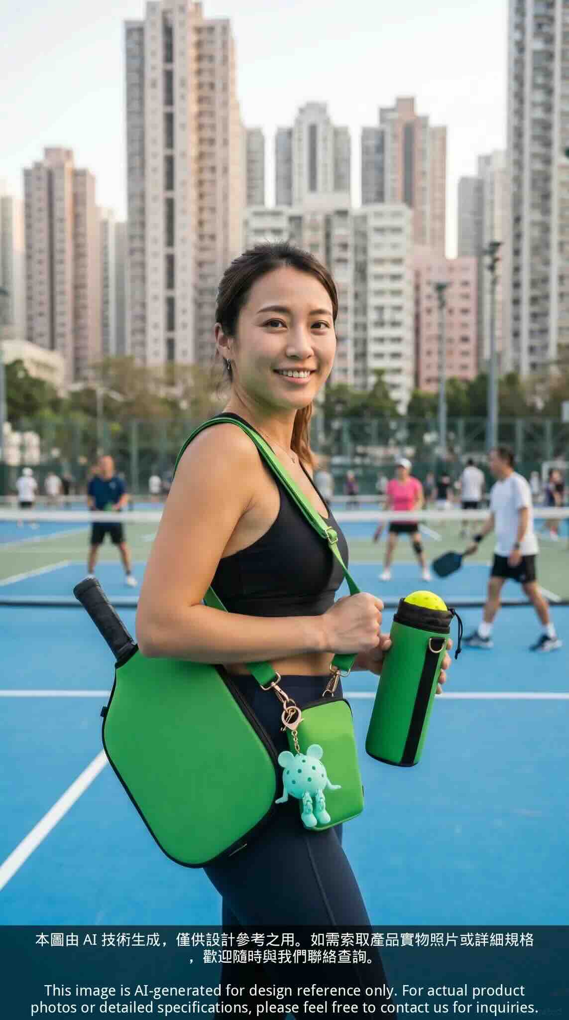 Professional Neoprene Pickleball Paddle Crossbody Sleeve