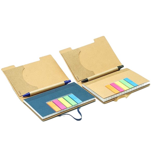 牛皮紙便簽筆記本帶筆