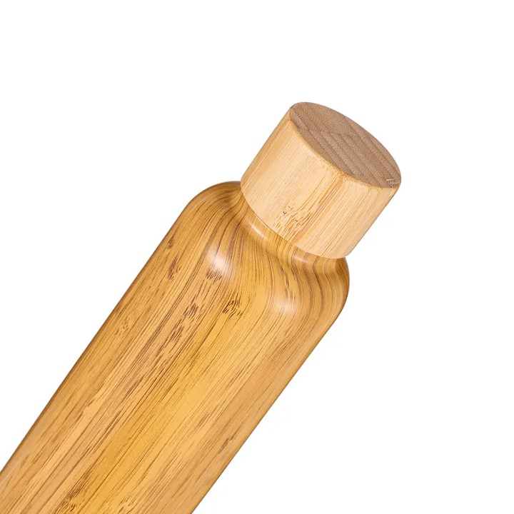 Bamboo Stainless Steel Vacuum Insulated Water Bottle