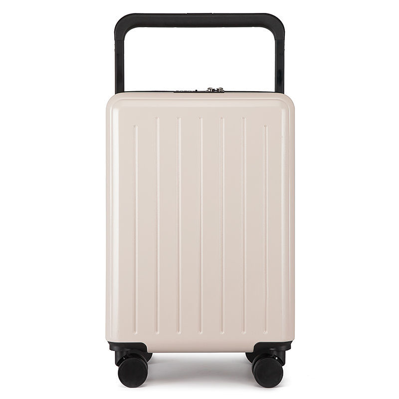 Luggage suitcase with a wide handle