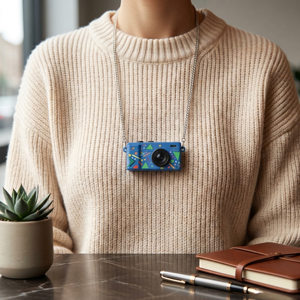 Retro MINI Keychain Camera (Custom Logo)