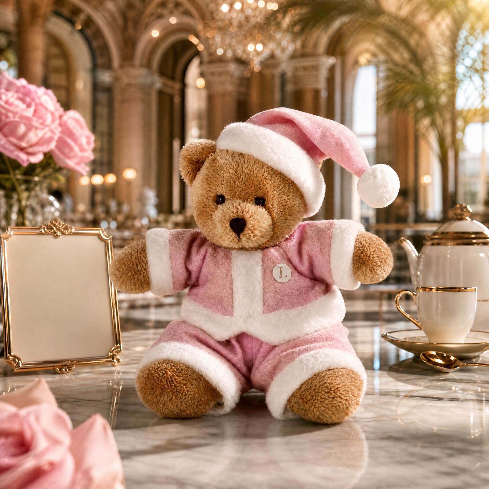 The Langham Hotels Official Mascot 'Rose' Customized Bear