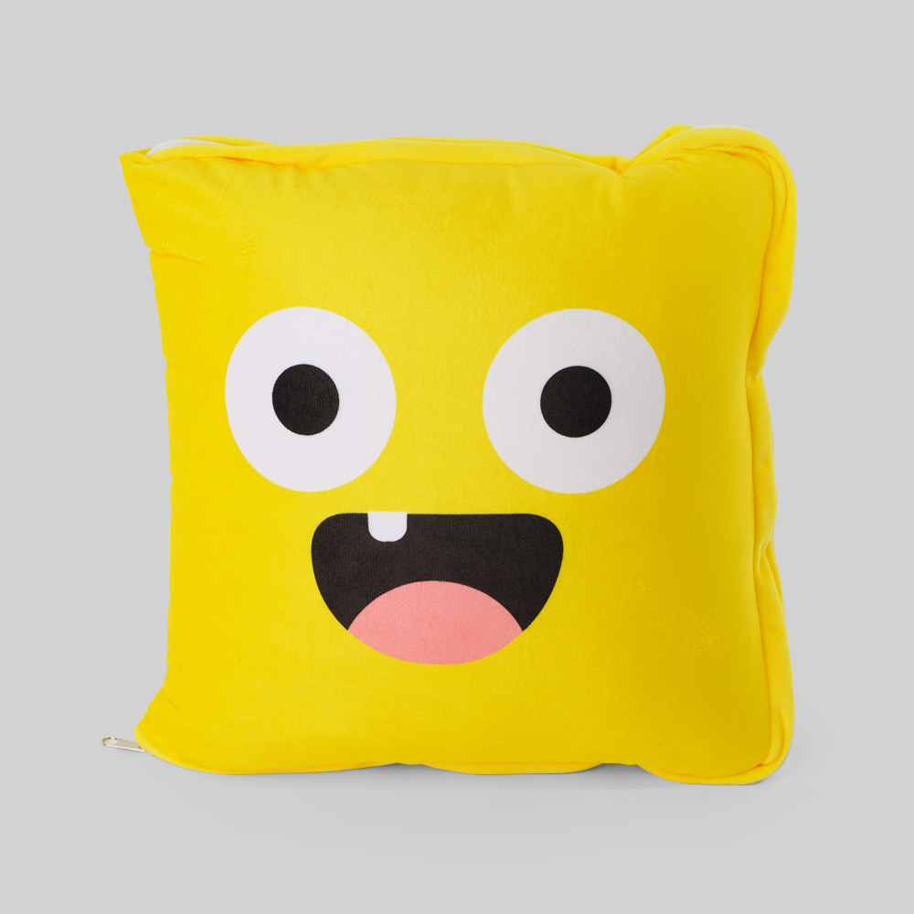ZA Bank Zappy & Alfie 2-in-1 Cushion with Blanket (Mascot Collection)