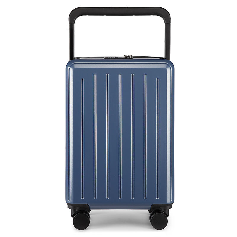 Luggage suitcase with a wide handle