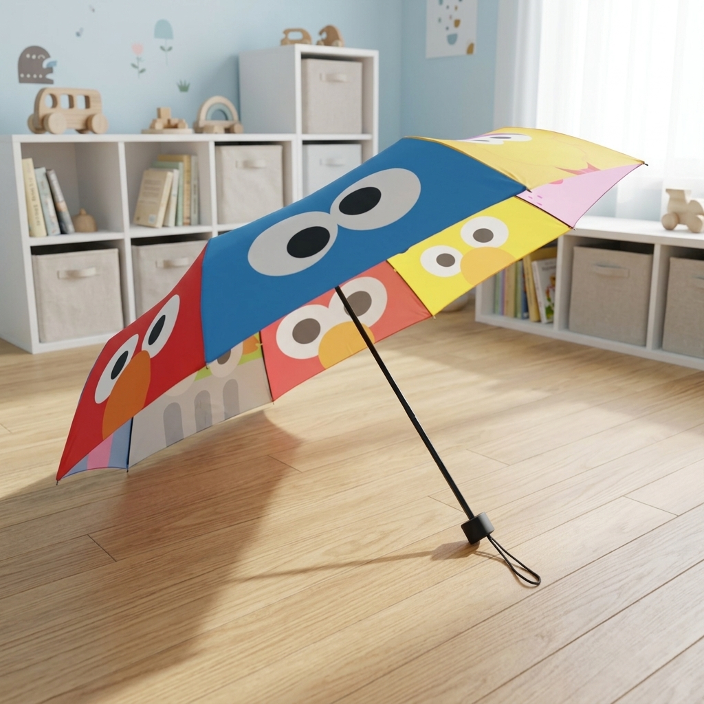 Sesame Street Character Collage Foldable Umbrella