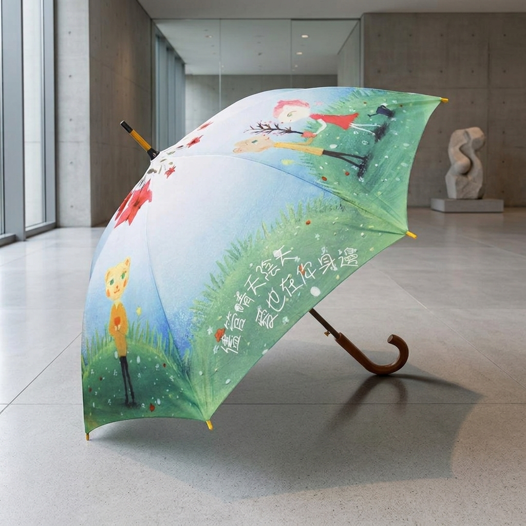 Plaza Hollywood Custom Illustration Umbrella | Exclusive Art Redemption Souvenir