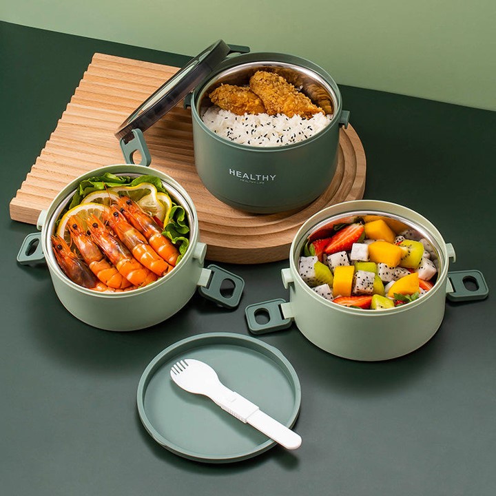 304 Stainless Steel Japanese Style Insulation Lunch Box 